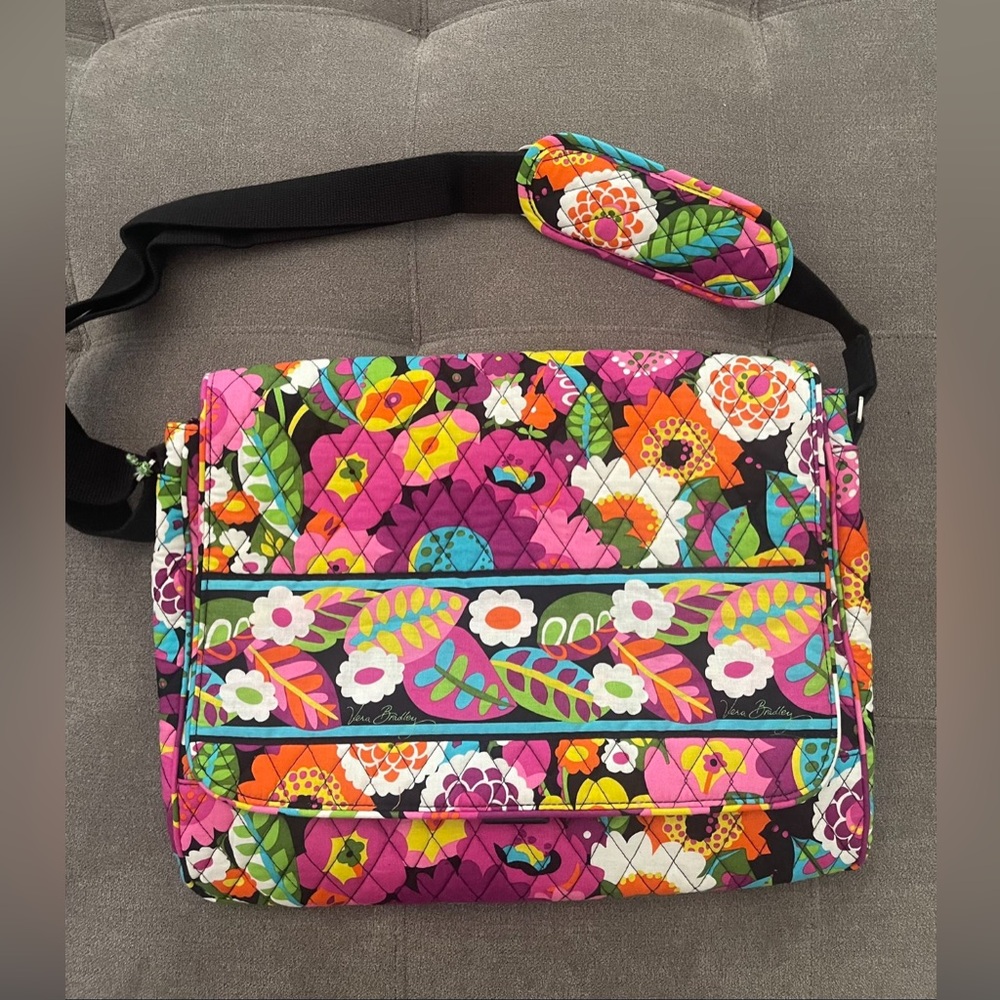 Vera Bradley Messenger Va Va Bloom Bag